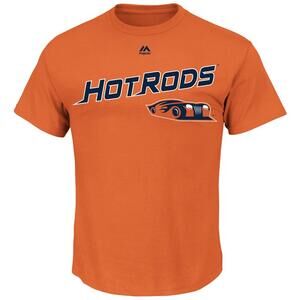 Bowling Green Hot Rods Dri Fit Majestic Evolution Tee, Youth XS